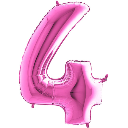 Chiffre 4 Fuchsia 14