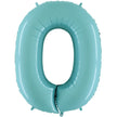 Chiffre 0 Pastel Bleu 40