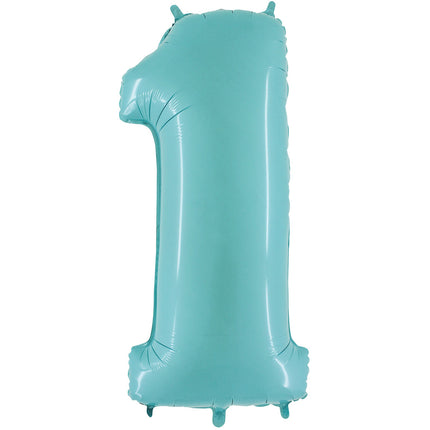 Chiffre 1 Pastel Bleu 40