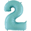Chiffre 2 Pastel Bleu 40