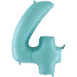 Chiffre 4 Pastel Bleu 40