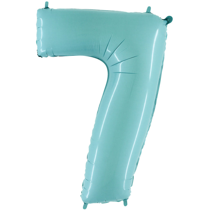 Chiffre 7 Pastel Bleu 40