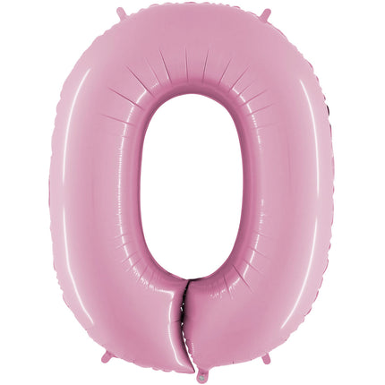 Chiffre 0 Pastel Rose 40