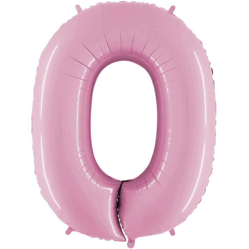 Chiffre 0 Pastel Rose 40