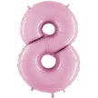 Chiffre 8 Pastel Rose 40
