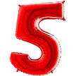 Chiffre 5 Rouge 14