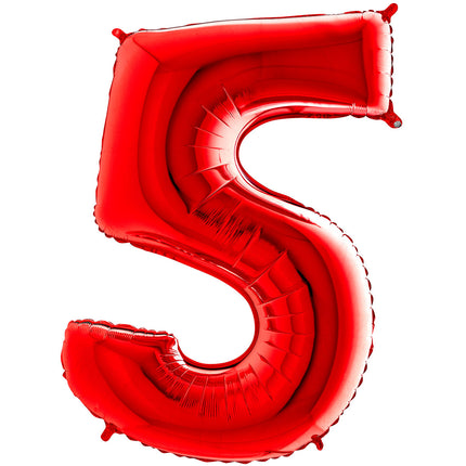 Chiffre 5 Rouge 14