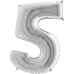 Chiffre 5 Argent 40