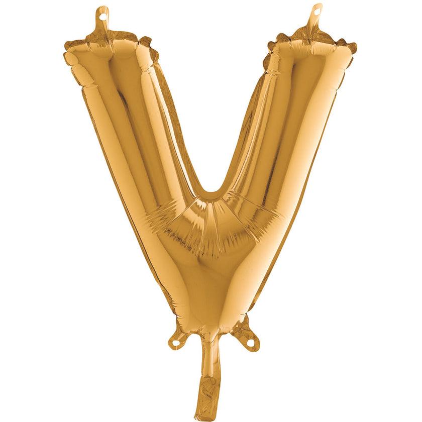 Lettre V Or 14