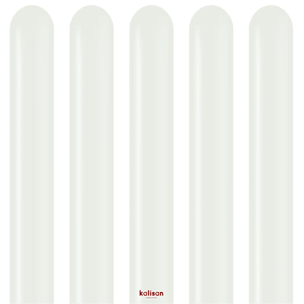 100 Ballons Modeling 260 White - Kalisan