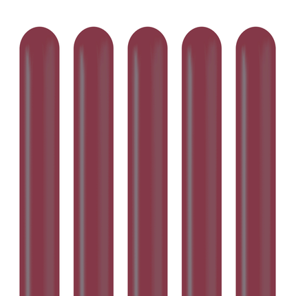 100 Ballons Modeling 260 Burgundy - Kalisan