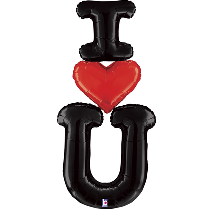 Ballon Aluminium 5' I Love You Special Delivery - Grabo