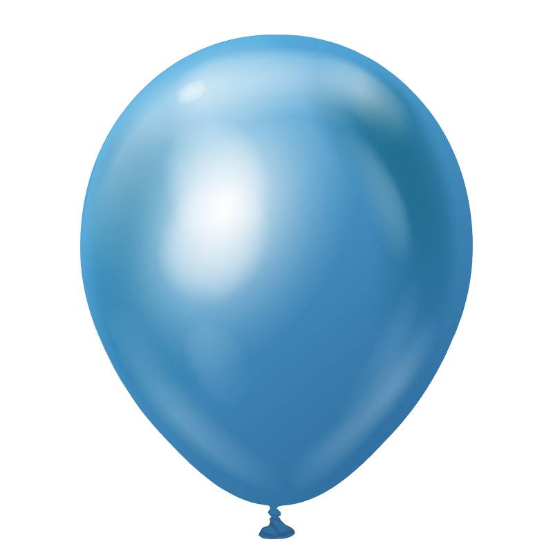 10 Ballons 30cm Mirror Bleu- Ballonrama