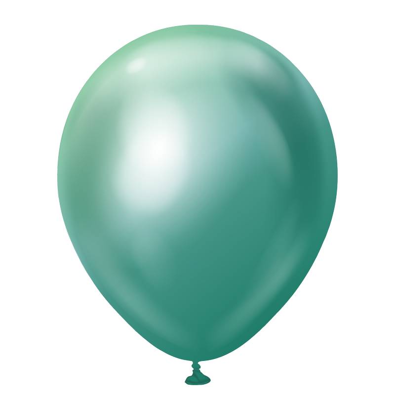 10 Ballons 30cm Mirror Vert- Ballonrama