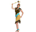 robe d'indienne femme beige & bleu