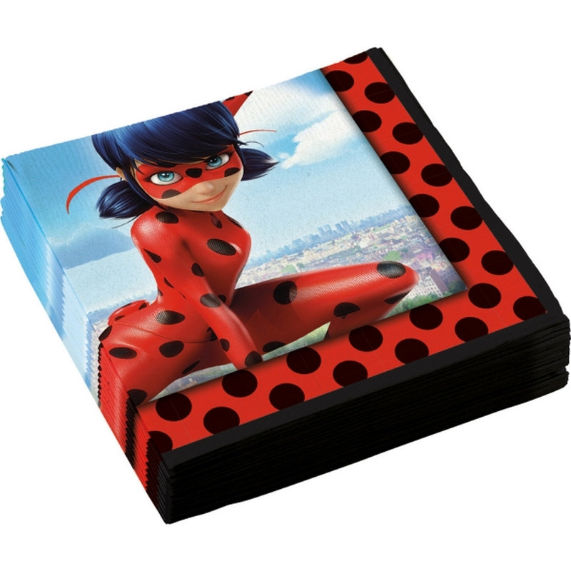20 Serviettes Papiers Miraculous - Amscan