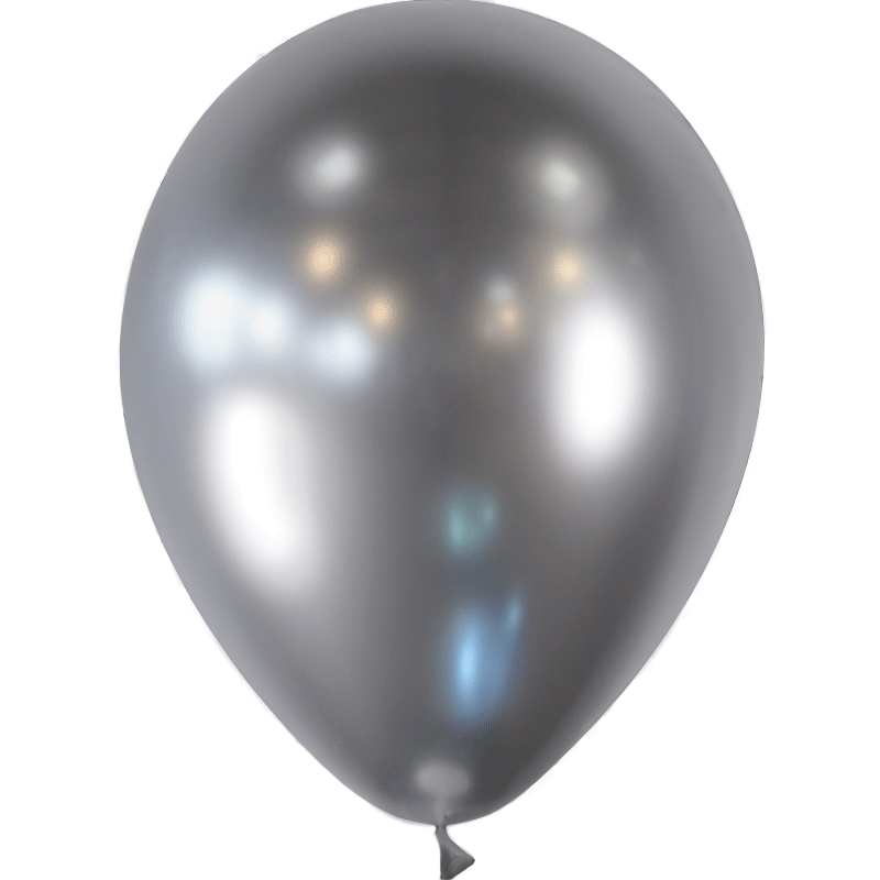 50 Ballons HG112 Argent Brillant - Balloonia