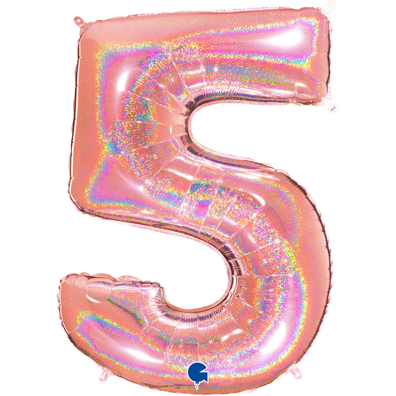 Chiffre 5 Holographic Rose Gold 40