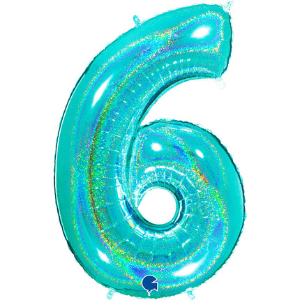 Chiffre 6 Holographic Tiffany 40