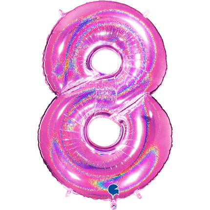 Chiffre 8 Holographic Fuchsia 40