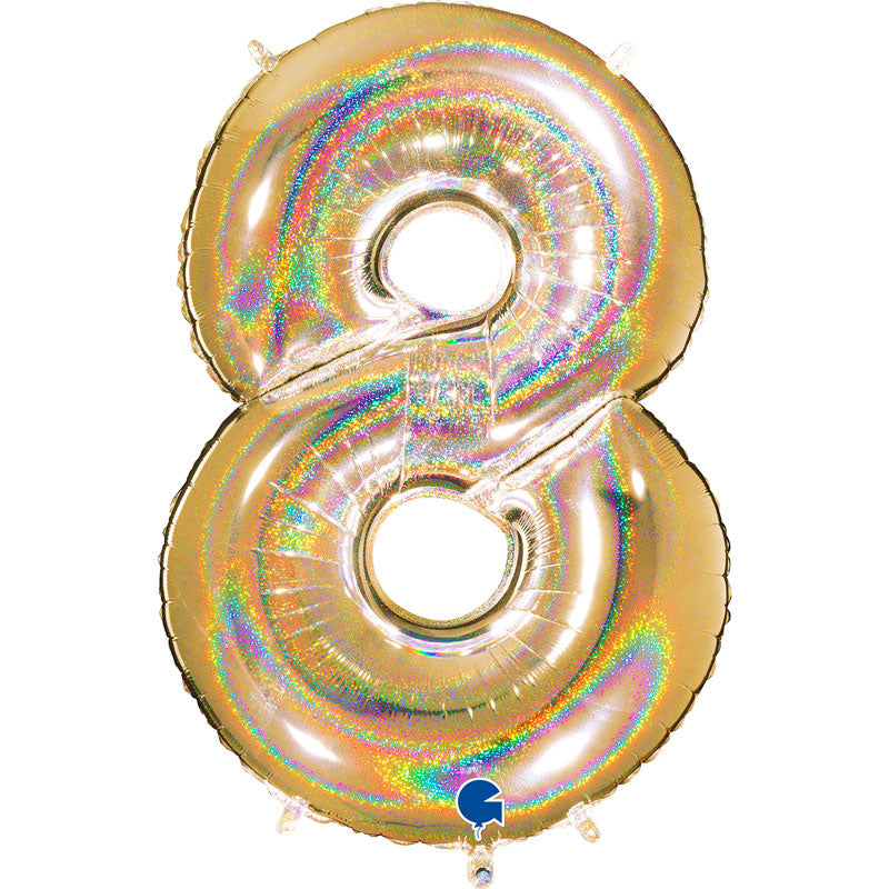 Chiffre 8 Holographic Gold 5 40