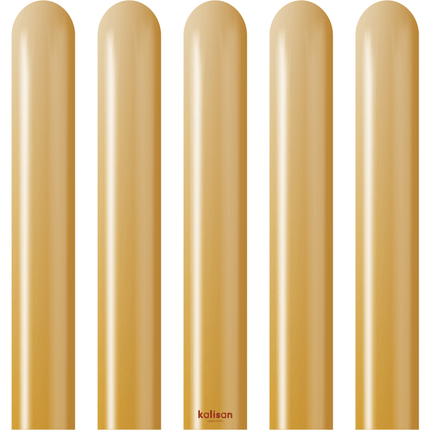 50 Ballons Modeling 260 Mirror Gold - Kalisan