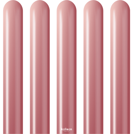 50 Ballons Modeling 260 Mirror Pink - Kalisan