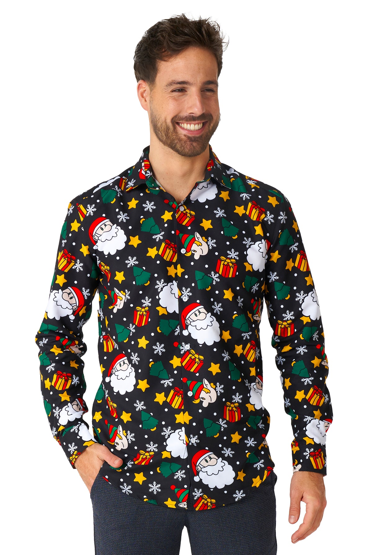Chemise Suitmeister Santa Elves Black