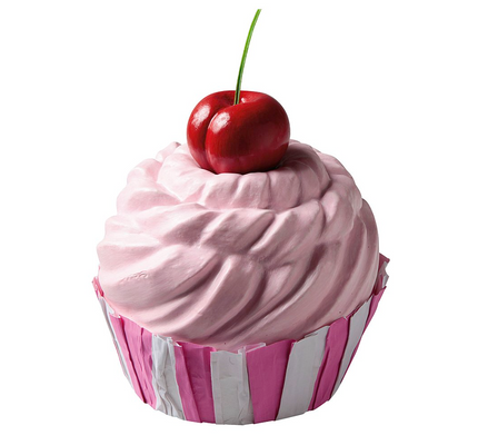 Cupcake aliment factice haut. 20 cm