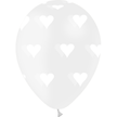 8 Ballons Latex HG95 Coeur Transparent - PMS