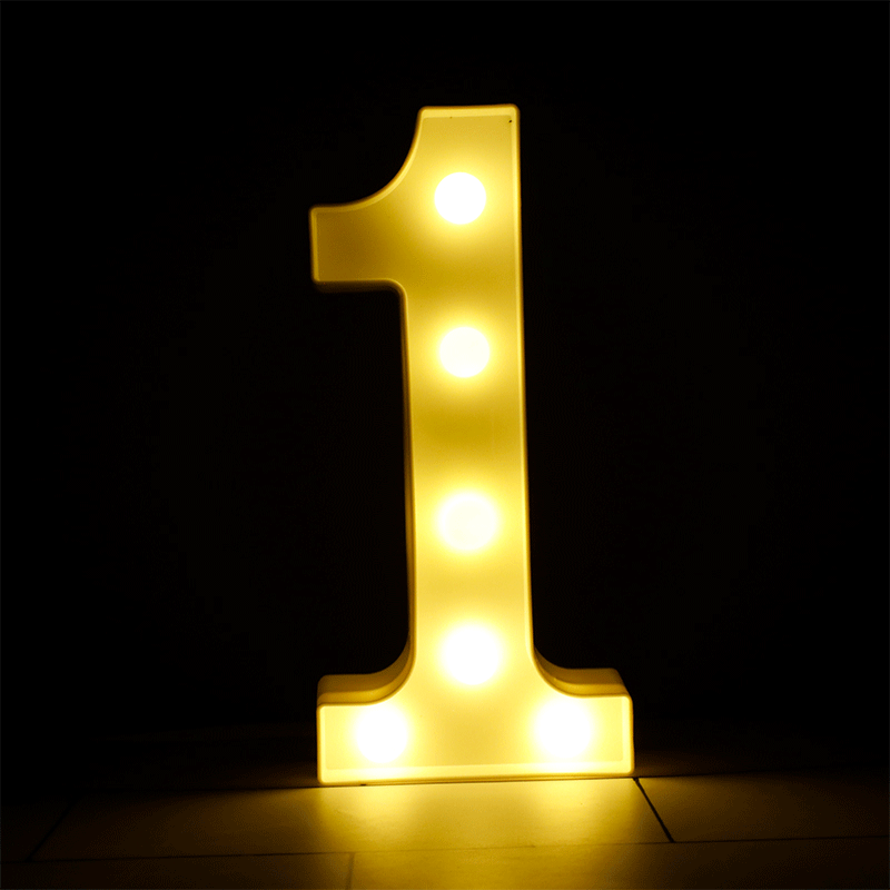 Chiffre 1 Lumineux LED - Borosino