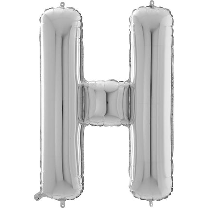 Lettre H Argent 26
