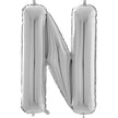 Lettre N Argent 26
