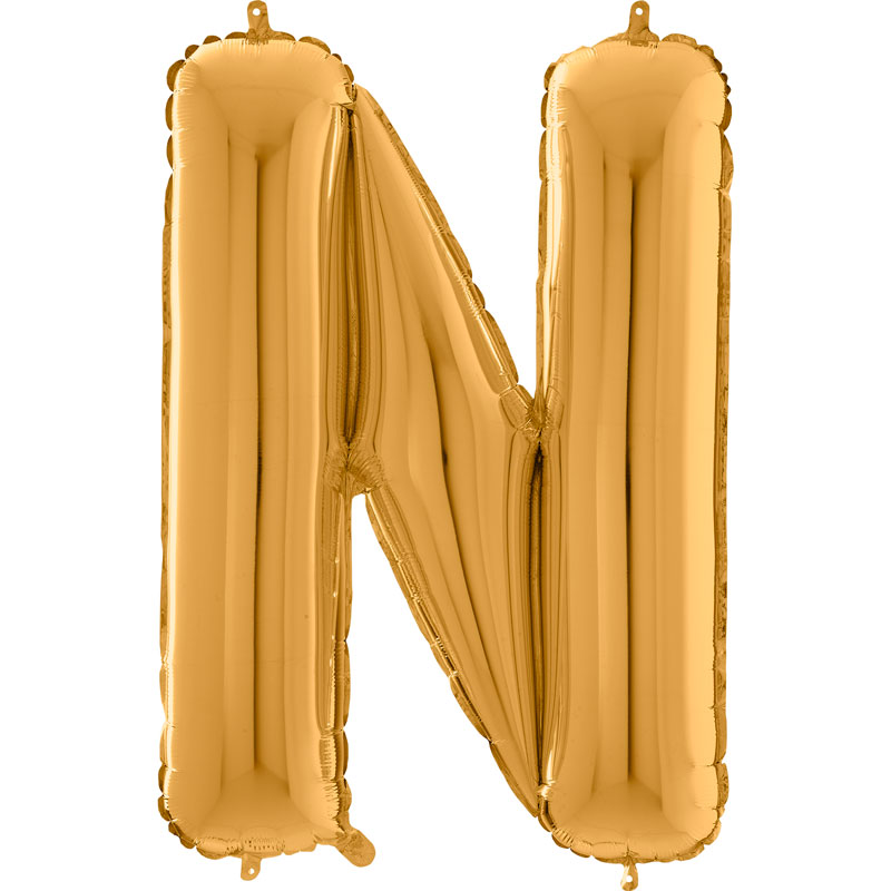 Lettre N Or 26