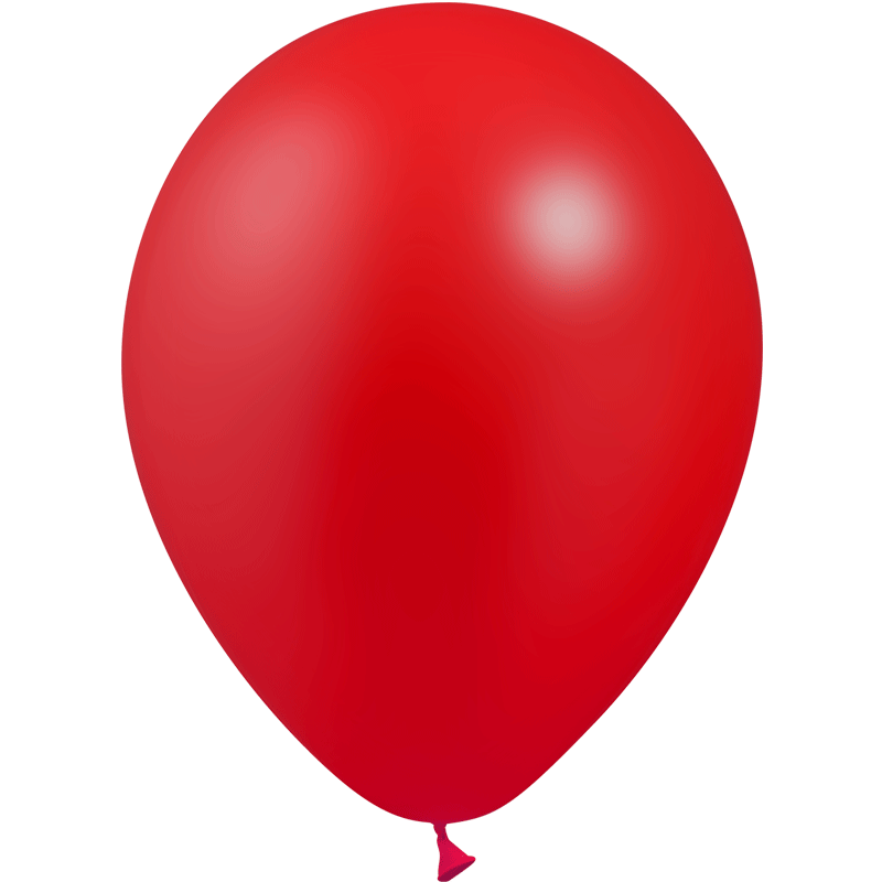 50 Ballons Latex HG112 Métal Rouge - Balloonia