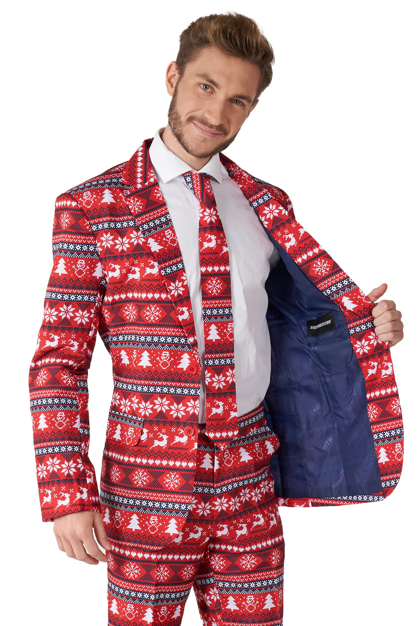 Costume Suitmeister Nordic Pixel Red