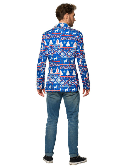 Veste Suitmeister Christmas Blue Nordic Jacket