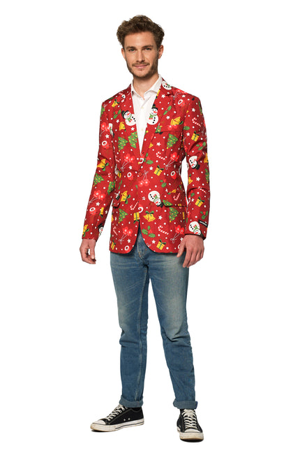 Veste Suitmeister Christmas Red Icons Jacket Light Up