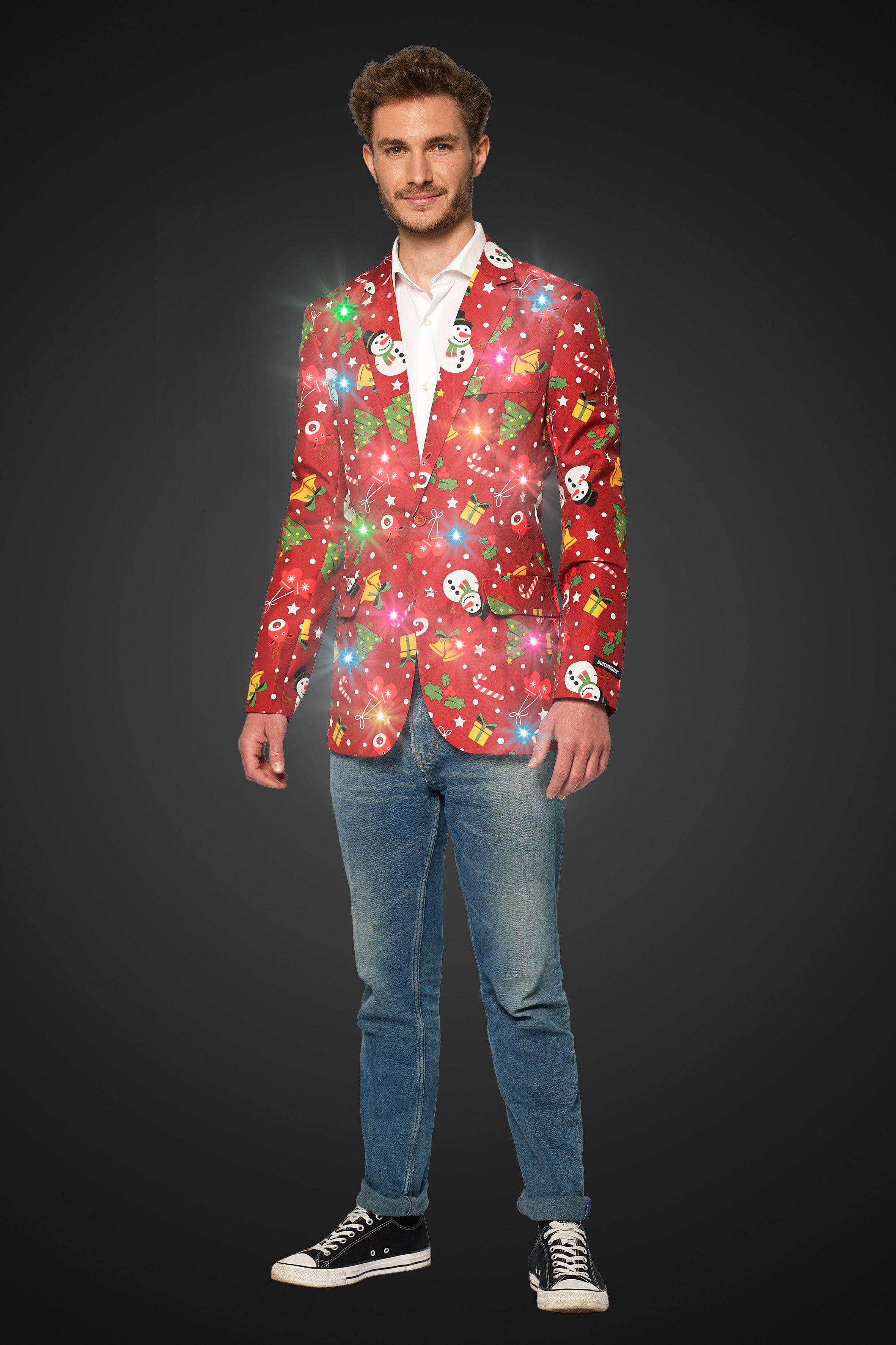 Veste Suitmeister Christmas Red Icons Jacket Light Up