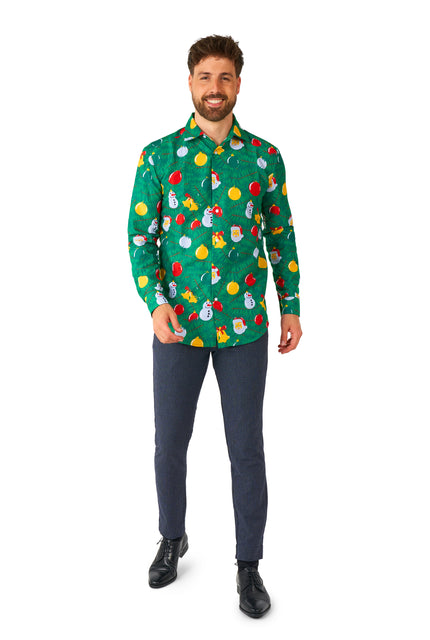 Chemise Suitmeister Christmas Ornaments Green