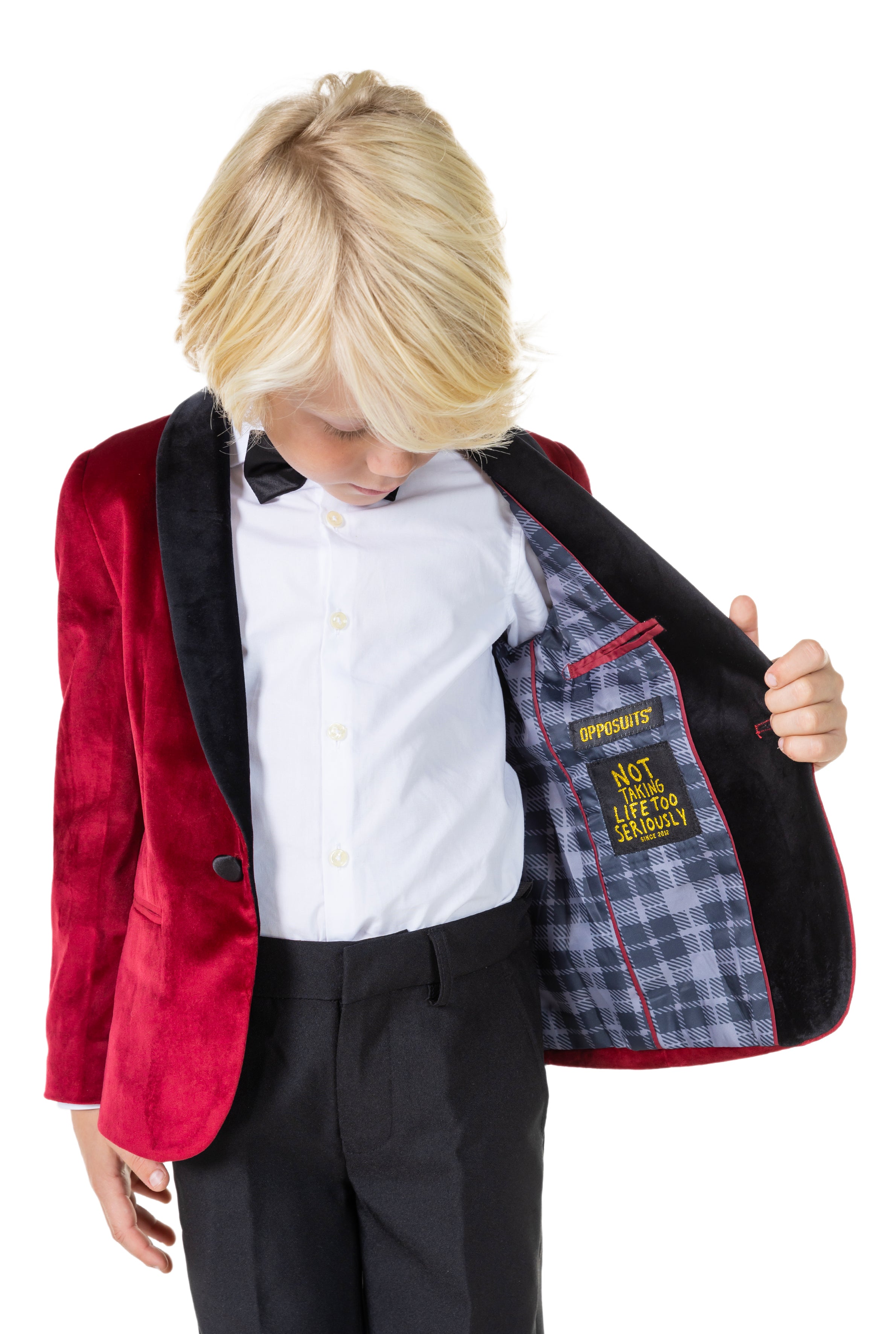 Veste OppoSuits Deluxe BOYS Dinner Jacket - Burgundy