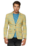 Veste OppoSuits Deluxe Retro - 80's Animal - Electric Yellow