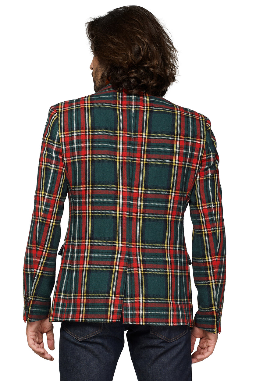 Veste OppoSuits Deluxe Christmas - Tartan - Pine Green