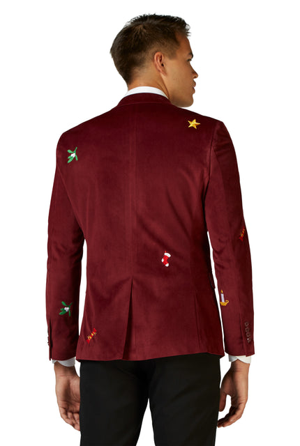 Veste OppoSuits Deluxe Christmas - X-Mas Icons - Deep Burgundy