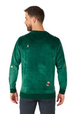Pull OppoSuits Deluxe Velvet Green - Xmas Icons