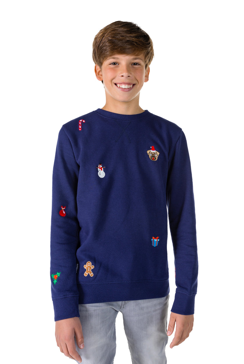 Pull OppoSuits Deluxe TEEN BOYS X-Mas Icons - Navy