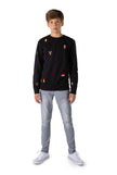Pull OppoSuits Deluxe TEEN BOYS X-Mas Icons - Black