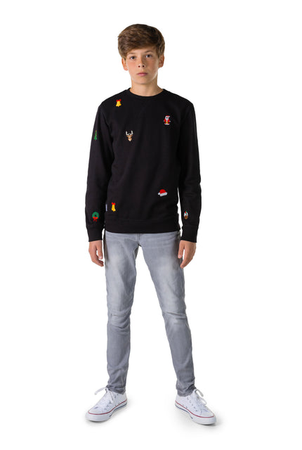 Pull OppoSuits Deluxe TEEN BOYS X-Mas Icons - Black