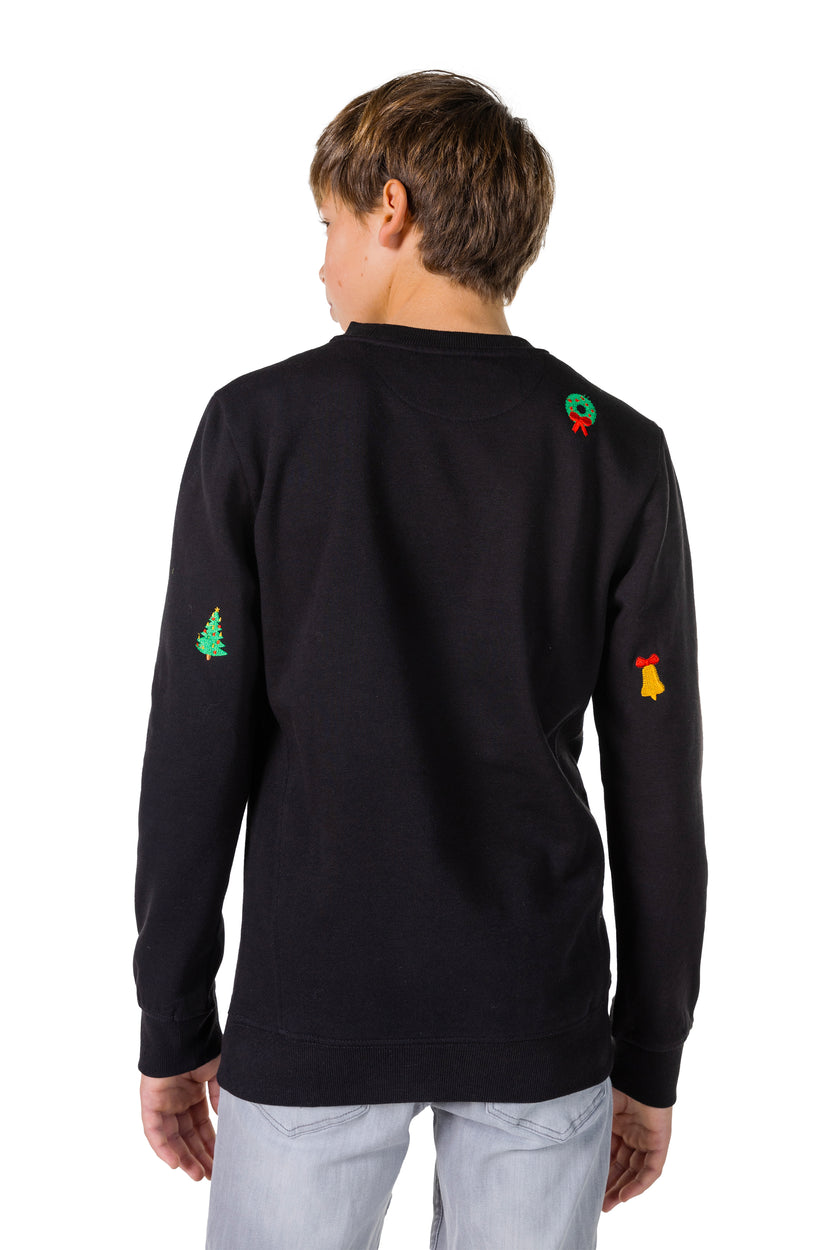 Pull OppoSuits Deluxe TEEN BOYS X-Mas Icons - Black