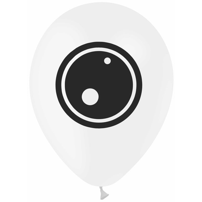 50 ballons latex Oeil Impression 2 Faces 5